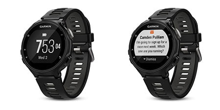Garmin Forerunner 735XT display en notificatie