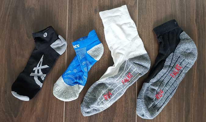 verschillende hardloopsokken