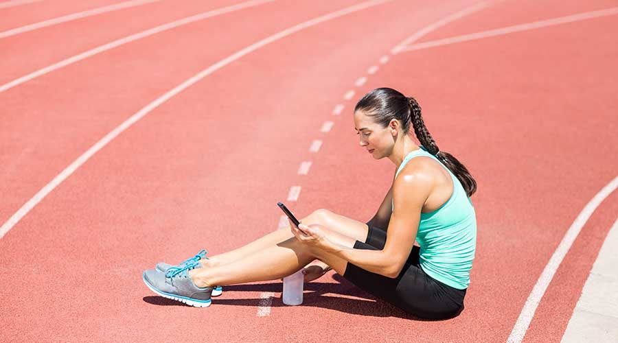 hardlopen met telefoon
