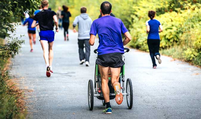 hardlopen met kinderwagen